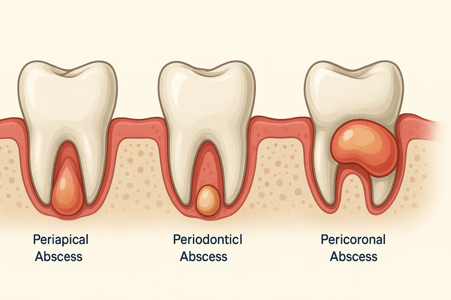 τυποι αποστήματος δοντιού